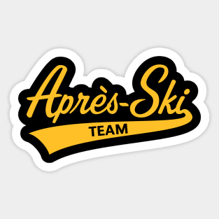 Après-Ski – Team (Lettering / Apres Ski / Gold) Sticker